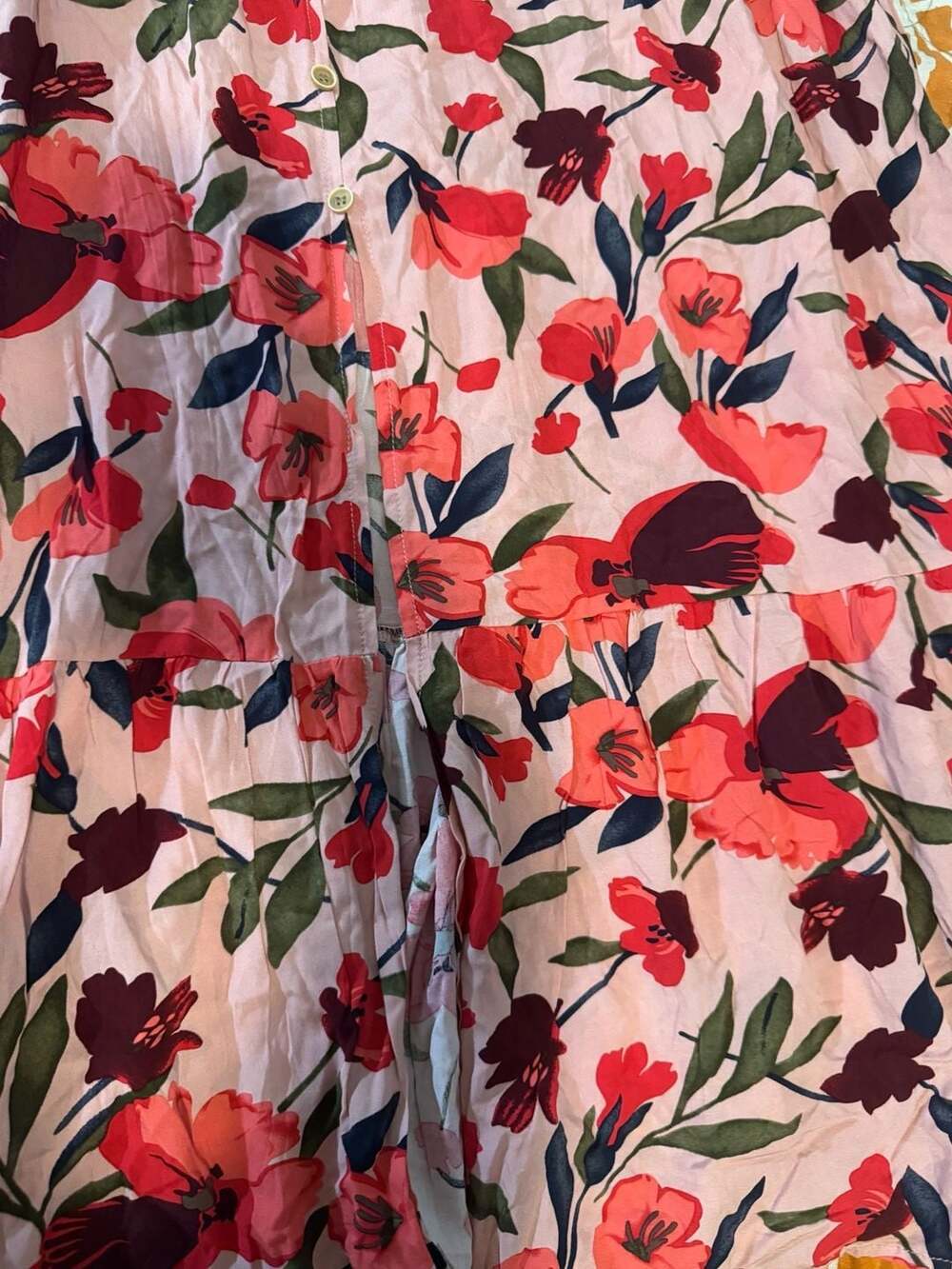 Dokotoo Floral Smocked Button Down Maxi Dress Size XL - Picture 5 of 8